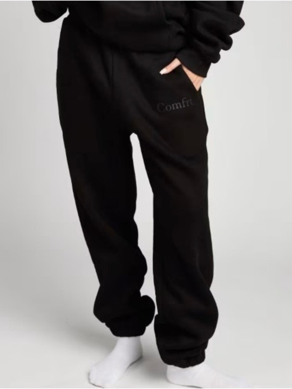 Comfort Black Jogger Pants Size Medium